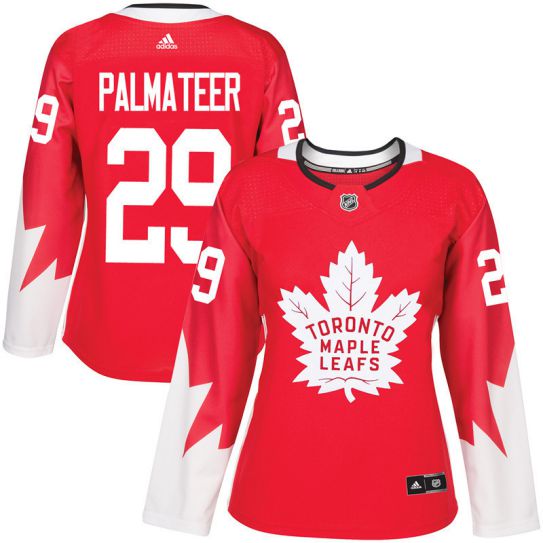 2017 NHL Toronto Maple Leafs women #29 Mike Palmateer red jersey